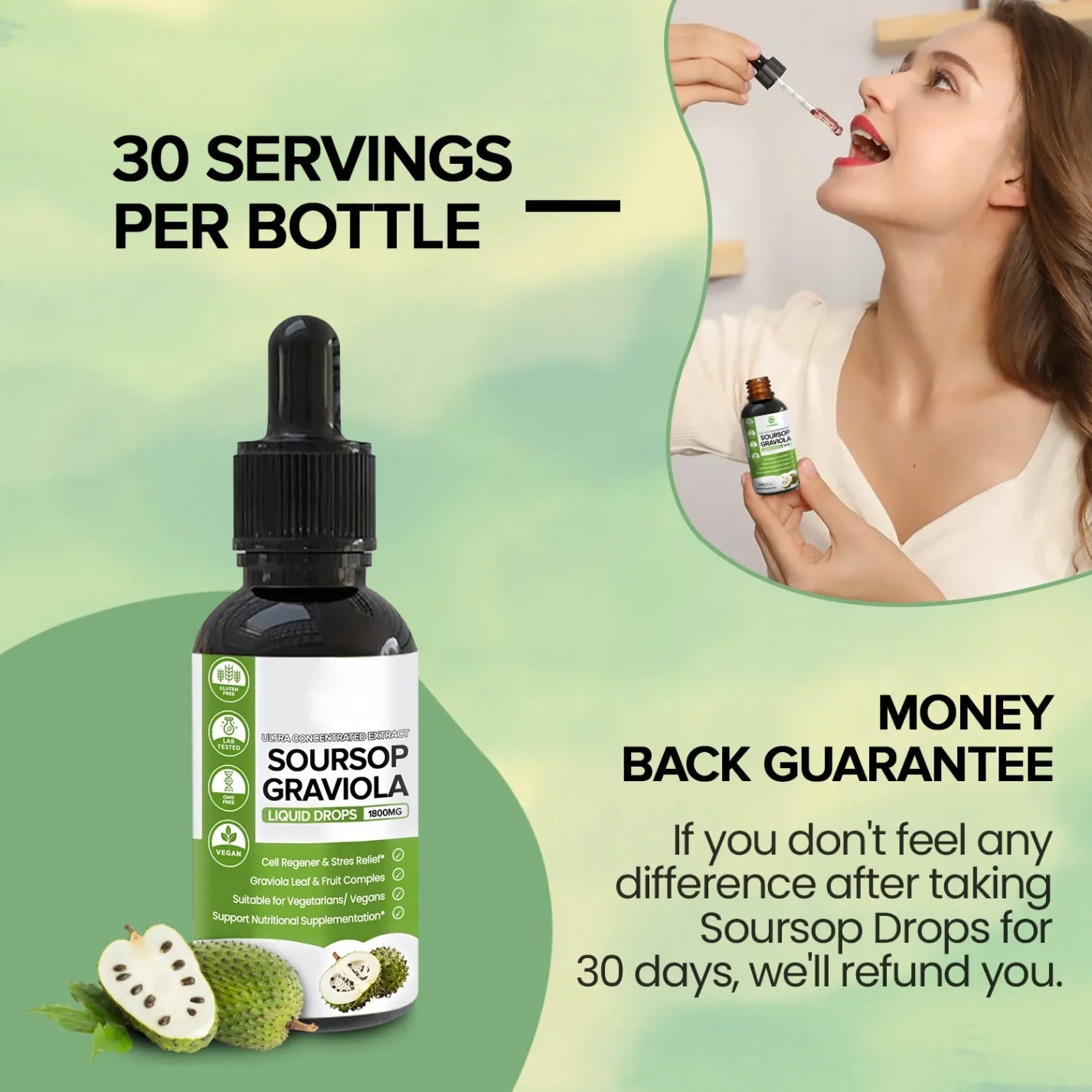 100% Pure Organic Soursop Drop Extract
